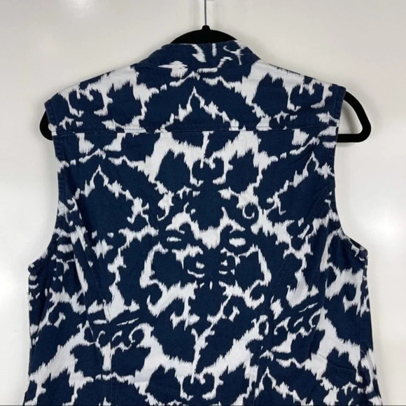 Lennie Nina Leonard Paisley Sleeveless Button Up Dress Sz 14 - Picture 7 of 8